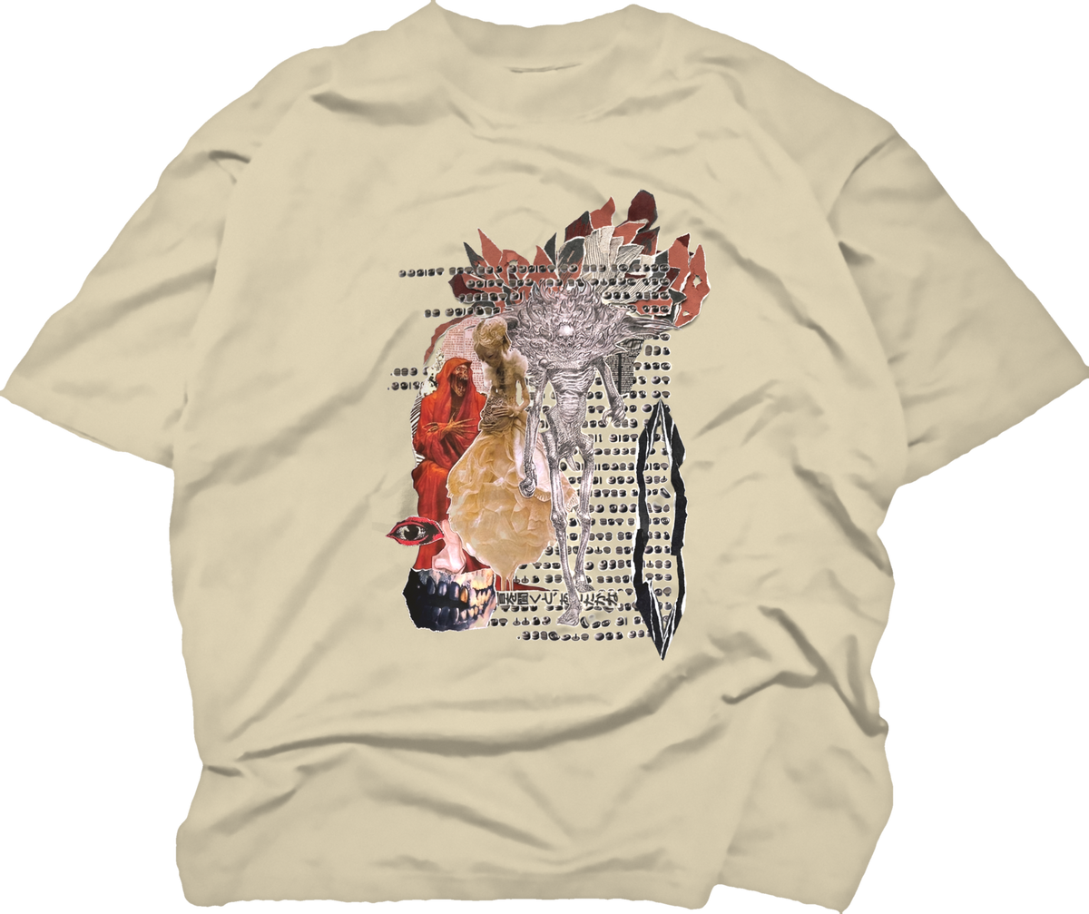 Scrol Tee in stone